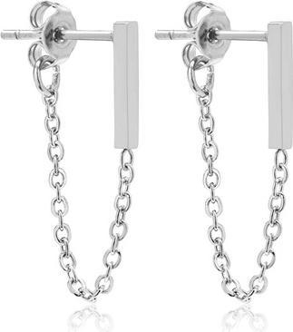 Produktbild Trolli Troli - Fashionable steel earrings with chains VAAXF266S (L)