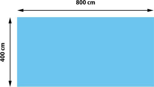 Image du produit Swisshandel24 Couverture de piscine Bâche thermique Couverture solaire, épaisseur : 400 µm - rectangulaire 8x4m bl