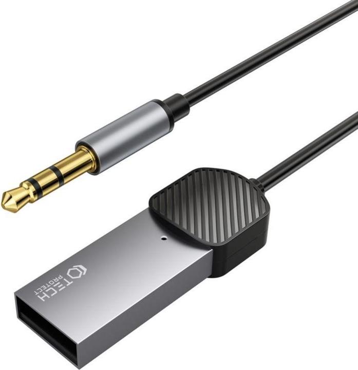 Actual product image Tech-Protect Protect Bluetooth adapter UltraBoost AUX Audio, grey