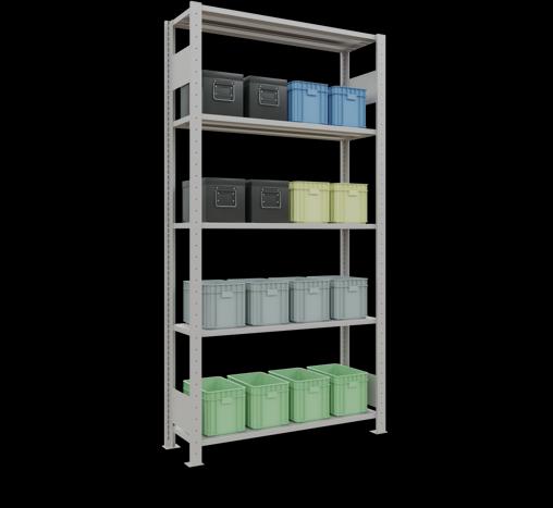 Actual product image Schulte Lagertechnik MULTIplus150 basic racking system with length ledgers