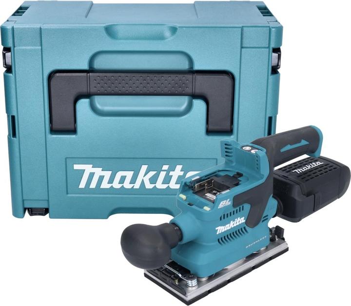 Produktbild Makita DBO 382 ZJ Akku Schwingschleifer 18 V 93 x 185 mm Brushless + Makpac - ohne Akku, ohne (Schwingschleifer, 200 W)