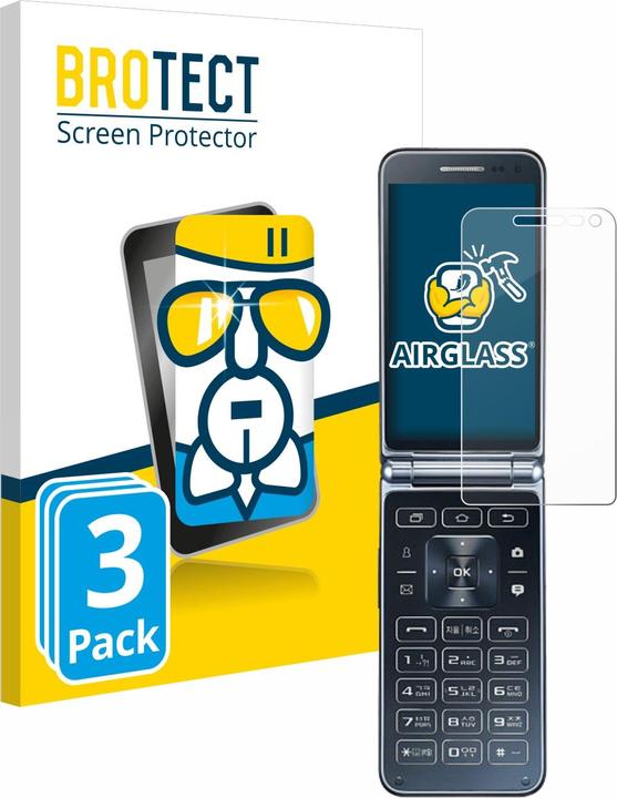 Productafbeelding BROTECT Beschermende glazen screenprotector helder (3 Stuk, Samsung Galaxy Z Fold2)