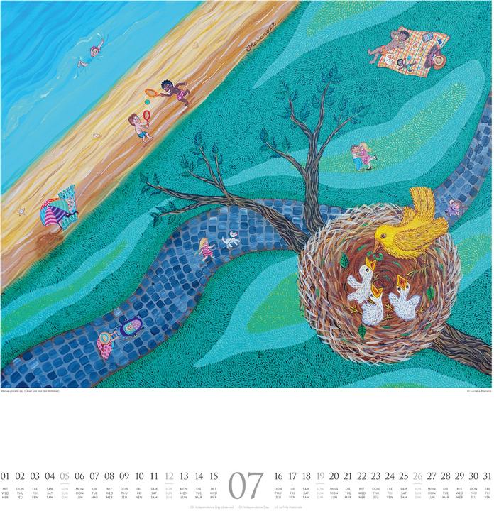 Image du produit Naive Malerei Kalender 2026 (48 x 54 cm, Couverture rigide, Allemand, Anglais, Français)