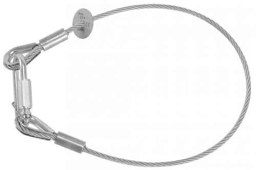 Riggatec Safety | WLL 64kg | silber - 100cm Länge | 8mm Stärke | Kettenschnellverschluss