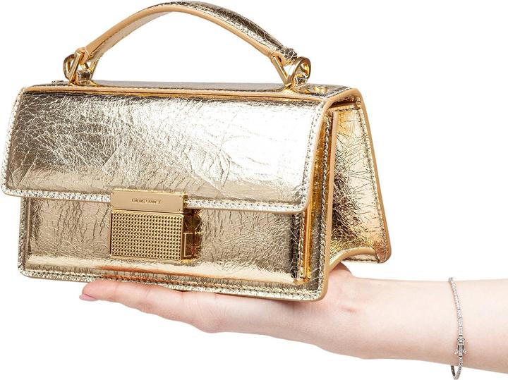 Produktbild Golden Goose venezia small handbag in gold color leather