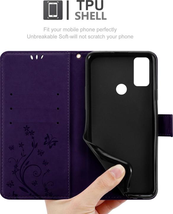 Image du produit Cadorabo Pochette Flower Book (Alcatel 1S (2021))