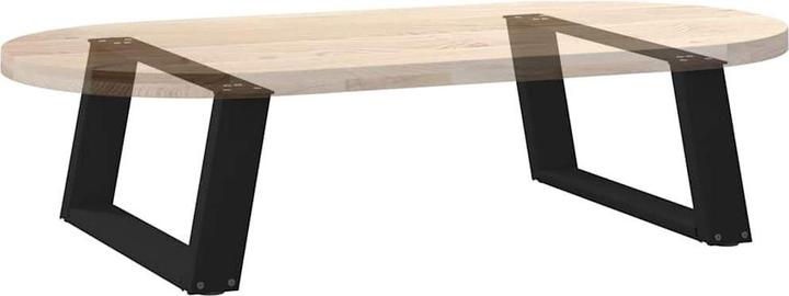 Image du produit VidaXL Pieds de table basse en U 2 pcs. noir 70x(30-31) cm acier Pied de table
