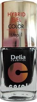 Actual product image Delia Cosmetics Cosmetics Coral Hybrid Gel Nail Polish No. 26 Black 11ml