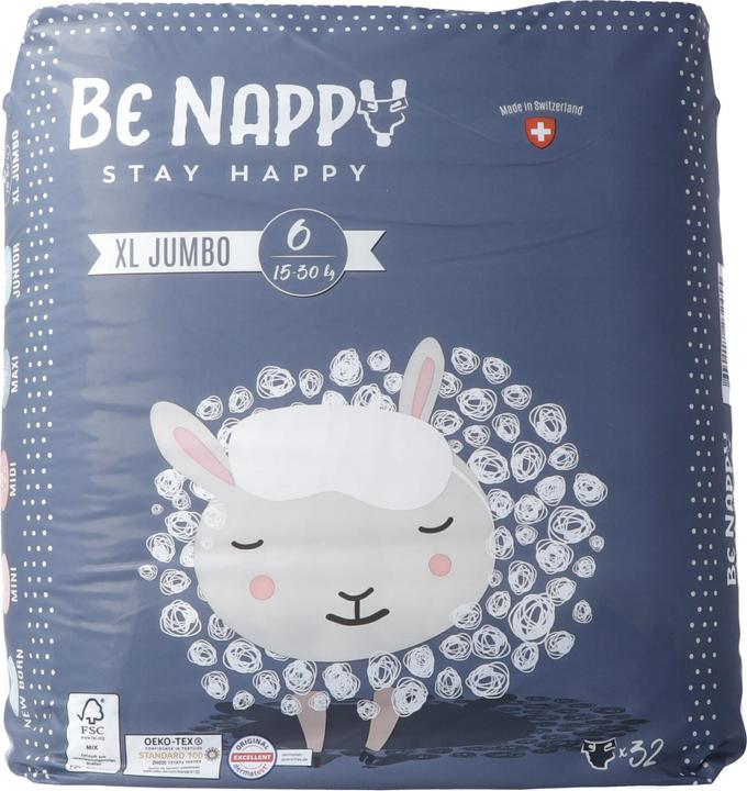 Produktbild Be Nappy Windel (Gr. 6, Tragepack, 32 Stück)