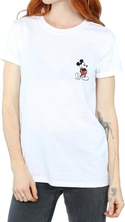 Immagine prodotto Disney Mickey Mouse Kickin Retro Chest Maglietta Ampia Donna (L)