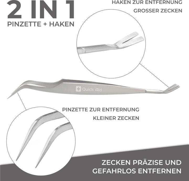 Image du produit Quick Aid Éliminateur de tiques 2 en 1