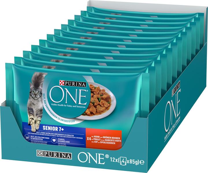 Produktbild Purina ONE Senior 7+ (Senior, 4 Stk., 340 g)