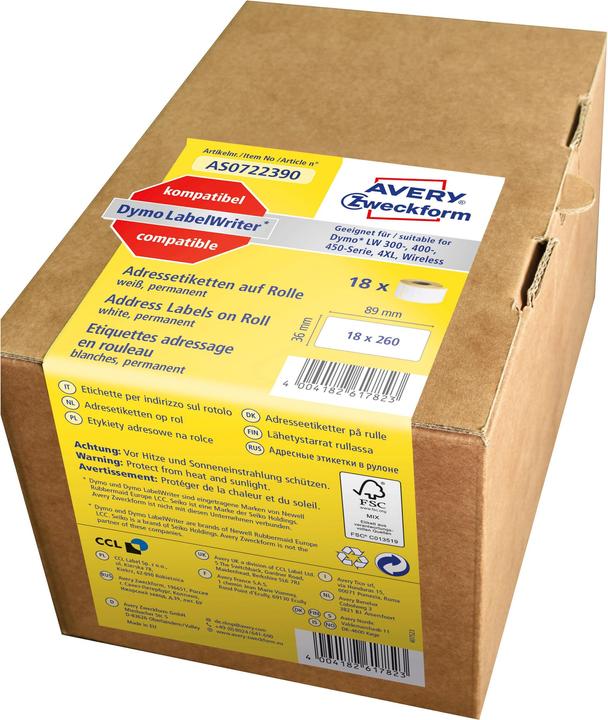 Image du produit Avery Étiquettes en rouleau