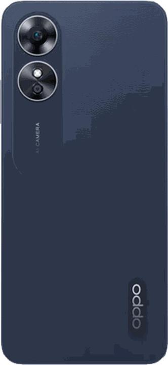Actual product image OPPO A17 (64 GB, Midnight Black, 6.56", Dual SIM, 50 Mpx, 4G)