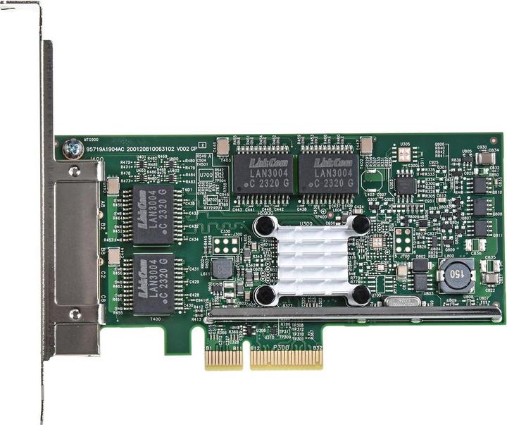 Actual product image Broadcom BCM5719-4P - 4 x 1GbE PCIe NIC (RJ45)
