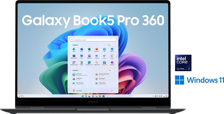 Produktbild Samsung Galaxy Book5 Pro 360 40,6cm (16 ) Ultra 7 32GB 1TB (16", 32 GB, 1000 GB, DE)