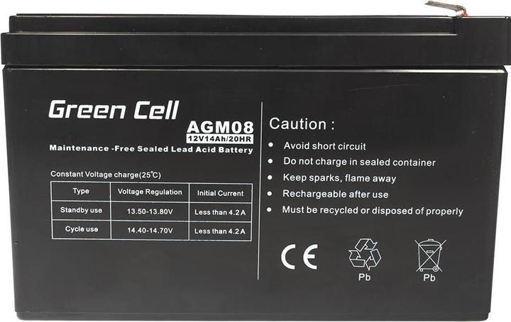 Actual product image GreenCell Battery (12 V, 14 Ah)