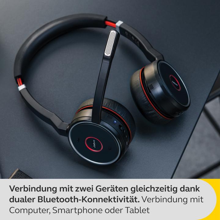Productafbeelding Jabra Hoofdtelefoon Evolve 75 SE MS Duo incl. Link 380 (Draadloze, USB-A)