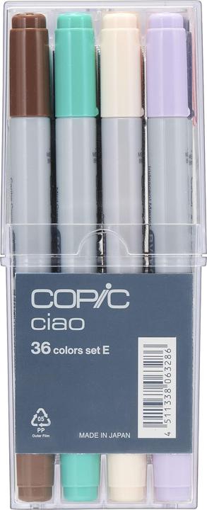 Produktbild Copic 36er Set E (Mehrfarbig, 3 mm, 36 x)