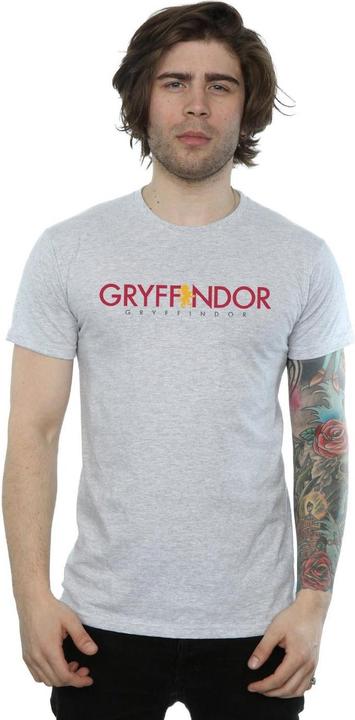 Actual product image Mens Gryffindor Text T-Shirt (S)