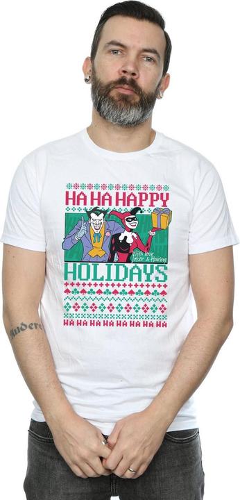 Immagine prodotto Joker And Harley Quinn Ha Ha Happy Holidays Maglietta Uomo (S)