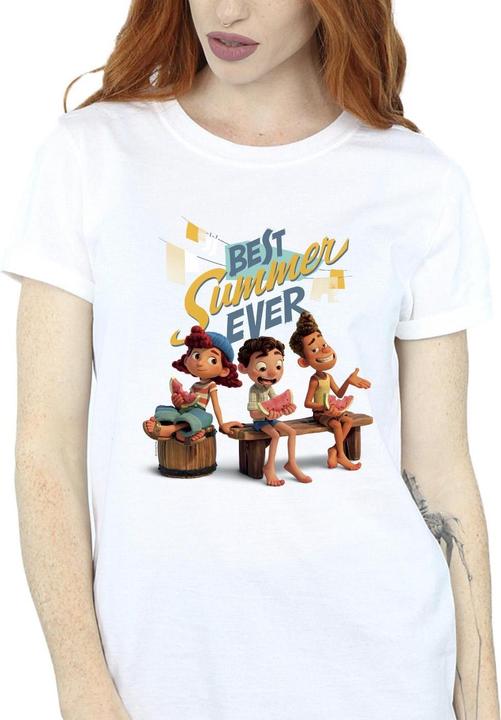 Immagine prodotto Disney Luca Best Summer Ever Maglietta Ampia Donna (M)