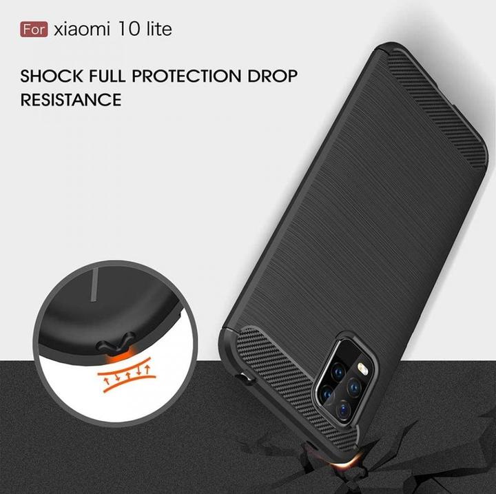 Image du produit Screenguard Xiaomi Mi 10 Lite Housse Carbon Brushed Soft TPU (Mi 10 Lite)