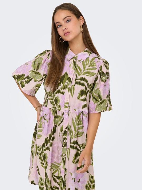 Produktbild JdY Normal geschnitten U-Ausschnitt Voluminöser Armschnitt Kurzes Kleid Kleid (S)