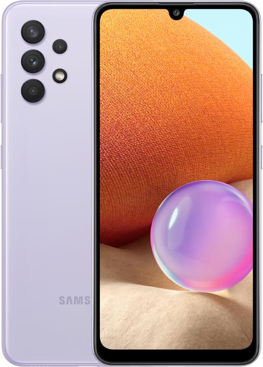 Samsung Galaxy A32 (128 GB, Lavender, 6.40", Dual SIM, 64 Mpx, 4G)