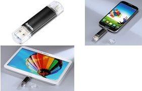 Produktbild Hama Laeta Twin (64 GB, Micro USB, USB 3.0, USB-A)
