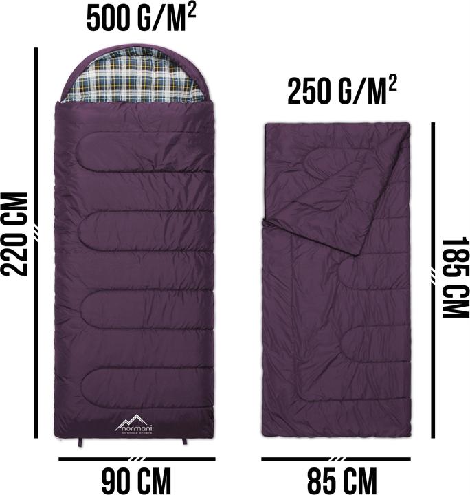 Produktbild Normani 4-in-1 Schlafsack Antarctica - 415 (220 cm)