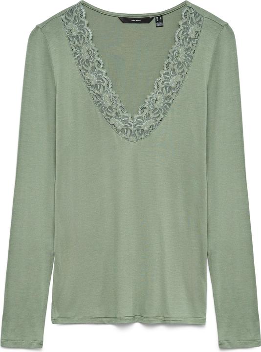 Produktbild Vero Moda Vmrosa Ls V-Neck Lace Top Ga Jrs Noos (S)