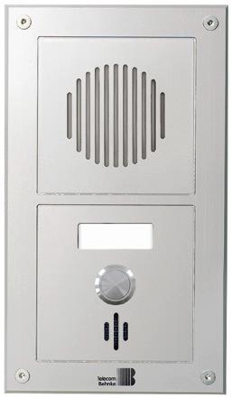 Actual product image Telecom Behnke 2 modules aluminum 210 x 76 120 mm Door Station Series 20 1 call button IP BT - TCP/IP