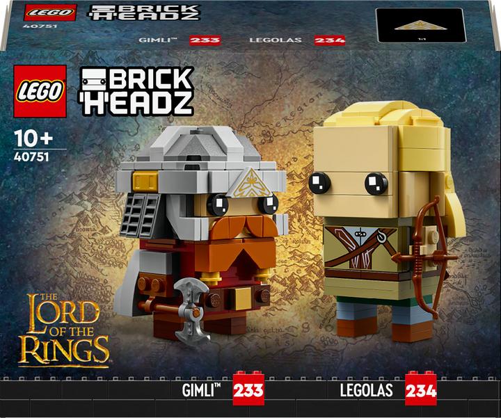 Immagine prodotto LEGO Il Signore degli Anelli Legolas e Gimli (40751, LEGO Brickheadz)