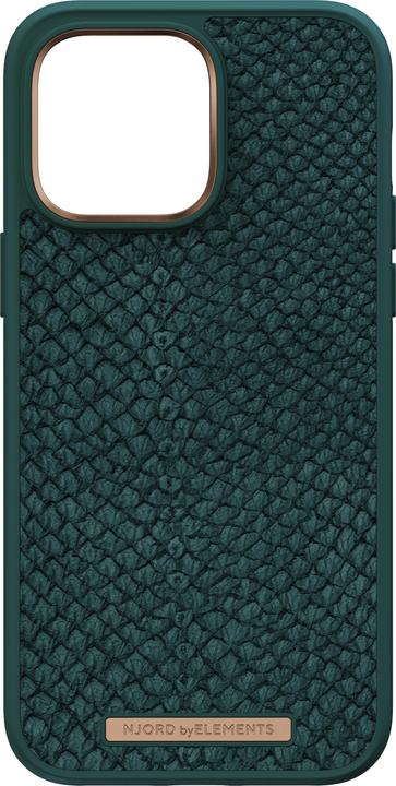 Produktbild Njord Hard-Cover Salm.Leather Magsafe Case green (Apple iPhone 14 Pro Max)