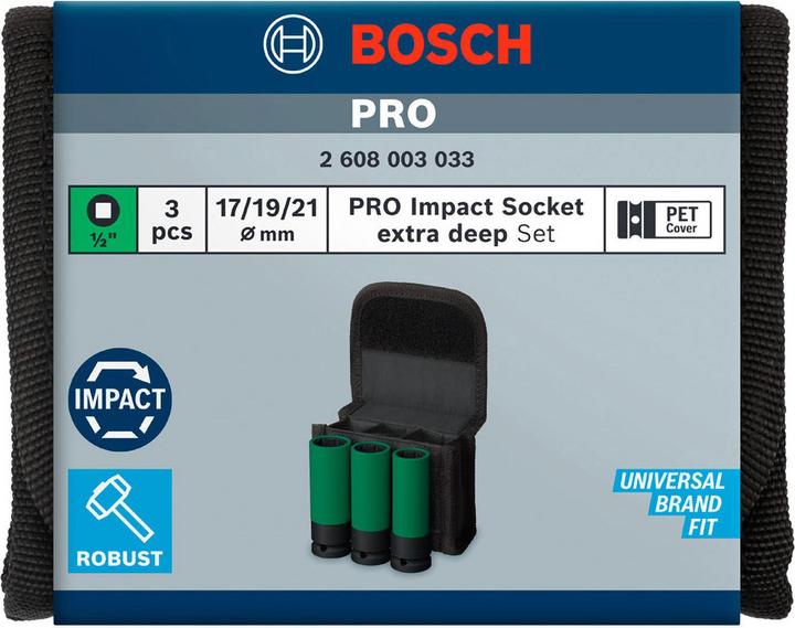 Produktbild Bosch Professional Zubehör PRO Impact (21 mm, 19 mm, 17 mm)
