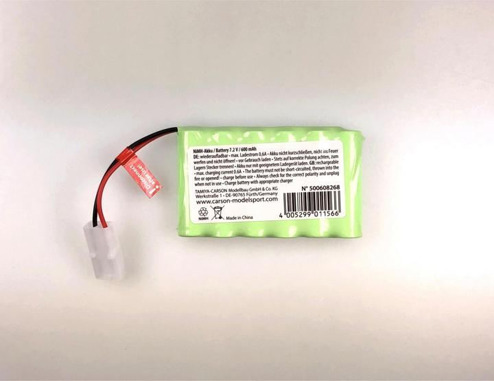 Actual product image Carson RC Sport Model Battery Pack (NiMh) 7.2 V 600 mAh Tamiya connector (7.20 V, 600 mAh)