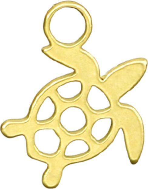 Image du produit Star Piercing Anhänger vergoldet Schildkröte (sans laiton, Acier chirurgical 316L)