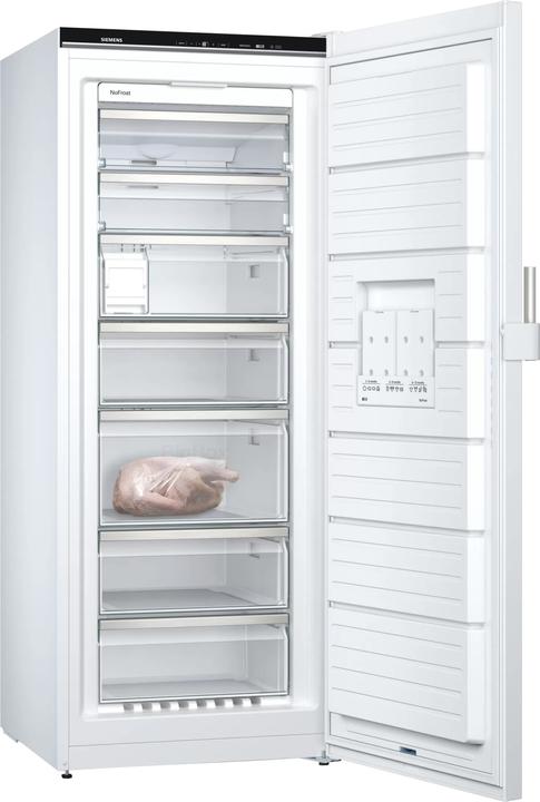 Produktbild Siemens iQ500, Freistehender Gefrierschrank, 176 x 70 cm, Weiss, GS54NEWCV (Freistehend, 328 l)