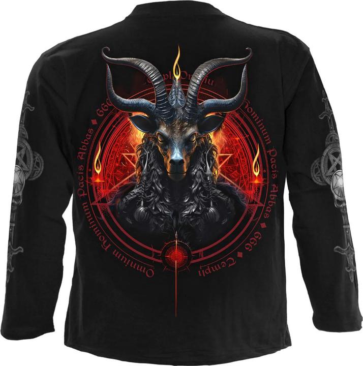 Actual product image Spiral Unisex Adult Baphomet Long-Sleeved T-Shirt (XXL)
