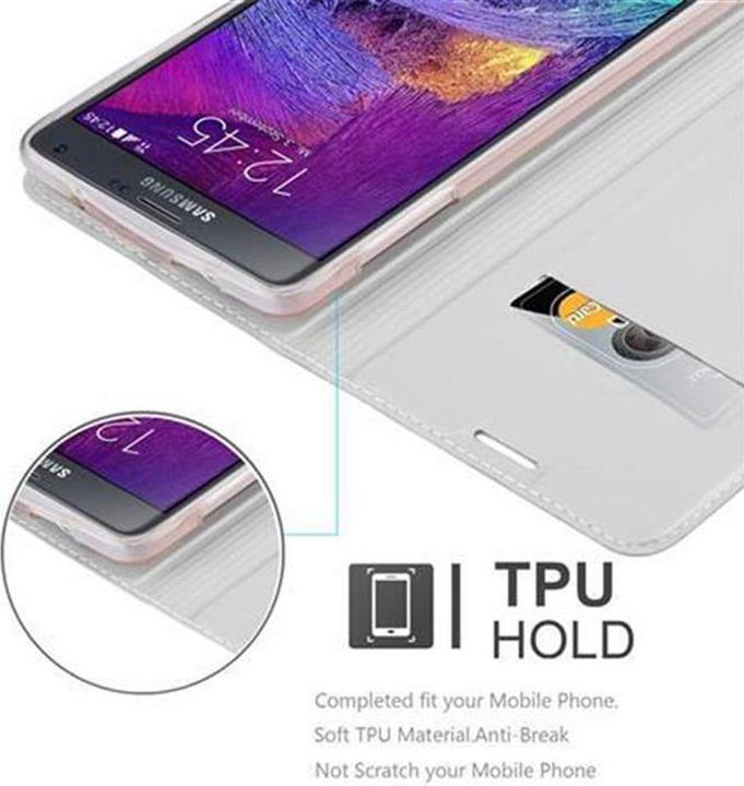 Actual product image Cadorabo Book Classy Style Cover (Samsung Galaxy Note 4)