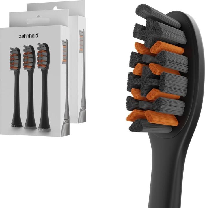 Zahnheld Bürstenkopf Pro X-Clean 6x Schwarz (6 x)