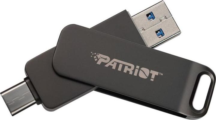 Actual product image Patriot Rage R550 256GB Dual USB A+C Alu 100MBs (256 GB, USB-A, USB-C)