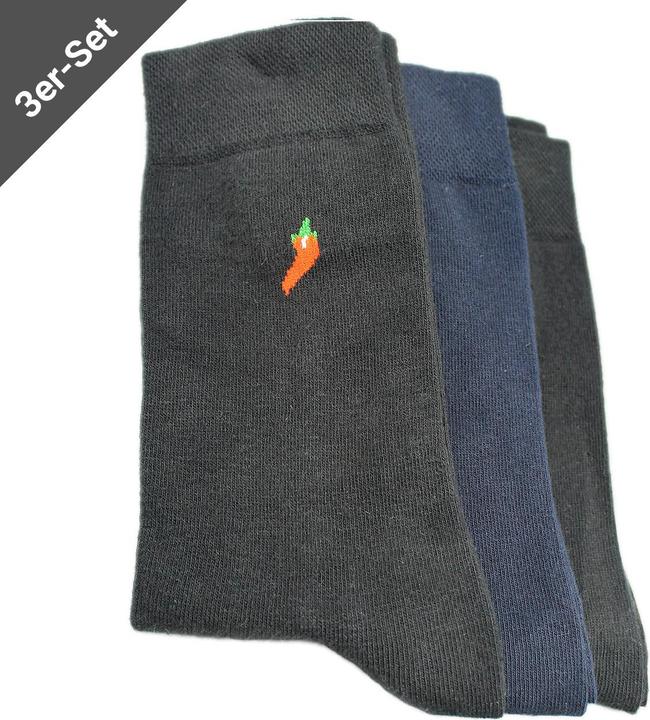 Immagine prodotto Casativo Set di 3 calzini business, uomo, taglia 43-46, nero/marrone/nero (confezione da 3, 43 - 46)