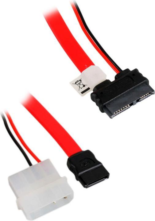 Actual product image Akasa SATA 2 combo cable (data and power) 20cm