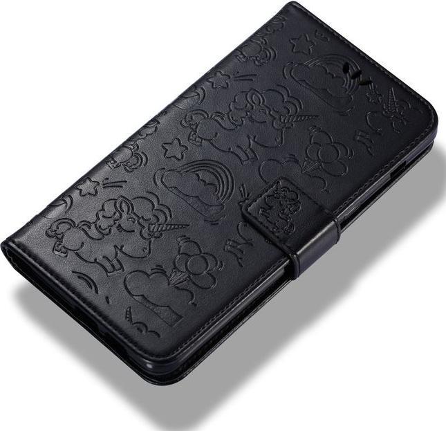 Actual product image MU Style Magnetic leather case with unicorn pattern (Samsung Galaxy A8 (2018))