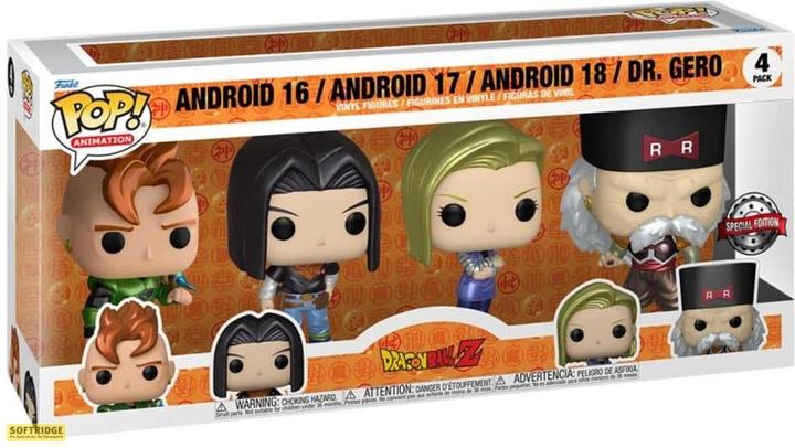 Image du produit Funko POP! Dragon Ball Z Android 16/17/18 / Dr. Gero 4PK