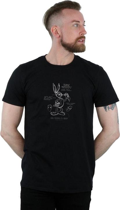 Immagine prodotto Looney Tunes Bugs Bunny Drawing Instruction Maglietta Uomo (XL)