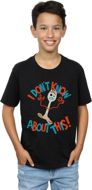 Actual product image Disney Boys Toy Story 4 Forky I Dont Know About This T-Shirt (116)