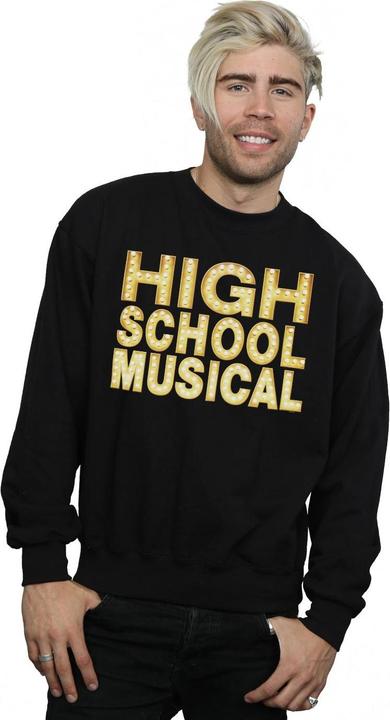 Actual product image Disney Mens High School Musical The Musical Lights Logo Sweatshirt (XXL)